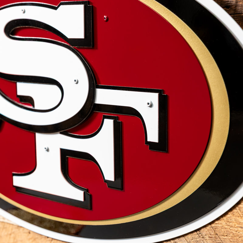 Art mural en métal Saners 49ers de San Francisco