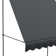 Outsunny 200cm W x 120cm D Polyester Cover Retractable Patio Awning,Door Canopy,Window Awning,Freestanding Awning
