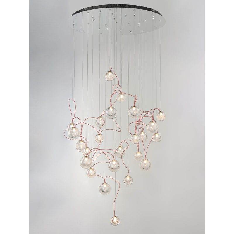 Aleras 24 - Light Polished Chrome LED Cluster Pendant
