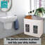 Fabric Rolling Laundry Basket with Handles-71296764