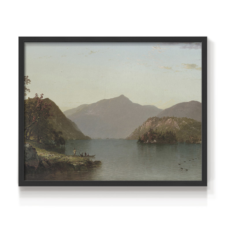 Paysages rétro-CCL XXXV-impression encadrée - réaménageable, H 11 po x l 14 po, Noir