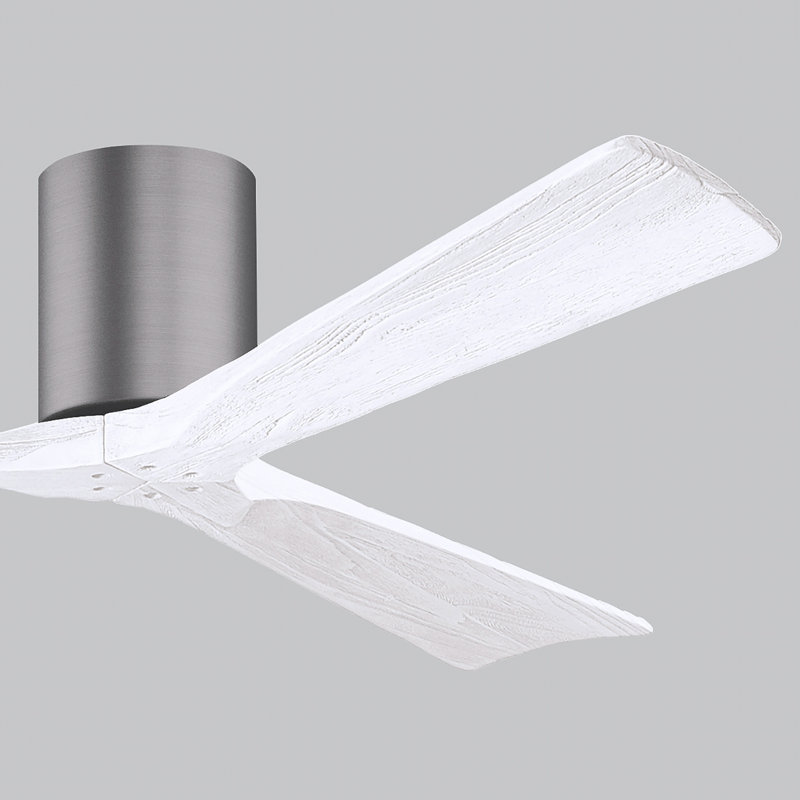 Irene Ceiling Fan, Brushed Pewter, Matte White, 60"