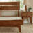 Acacia Aurora Premium Solid Wood Platform Bed Frame and High Headboard, Queen Bed Frame with Headboard Included, Mid Century Modern Bed Frame-82628789-92323218