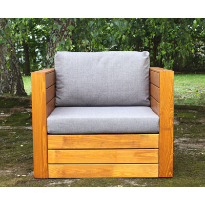 Grigori Pine Outdoor Lounge Chair