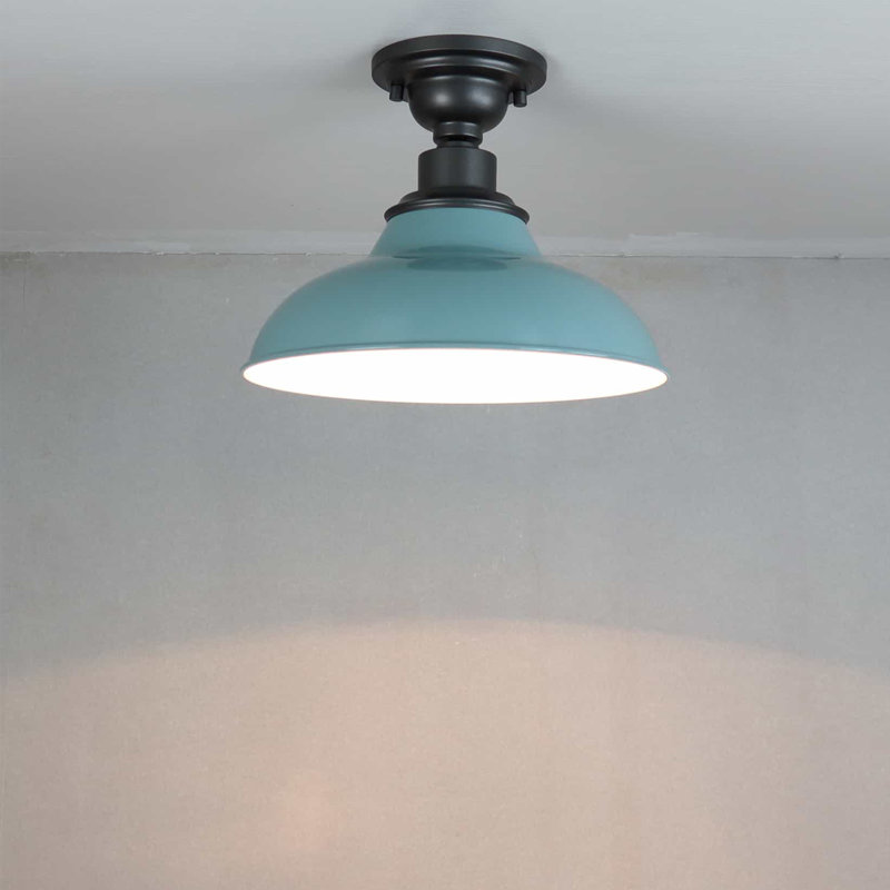 Ionathan Flush Mount, Light Blue