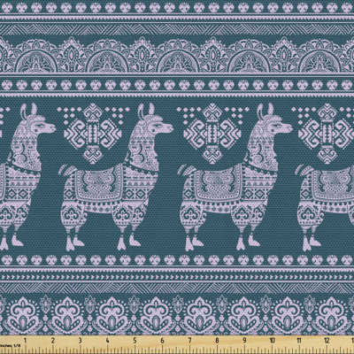 Newhall Alpaca Llama South American Ornaments Fabric