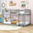 Gibram Kids Twin Over Twin Bunk Bed-404766047
