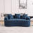 Curved Loveseat Sofa-1329654717
