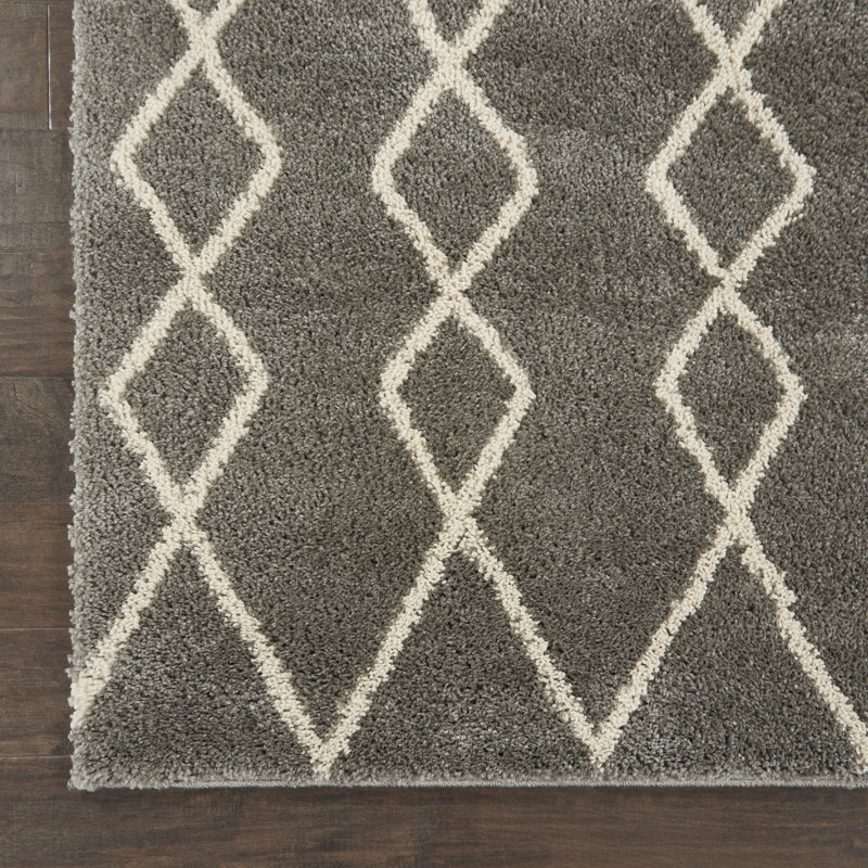 Bybel Geometric Indoor Rug, Rectangle 7'10" x 9'10"