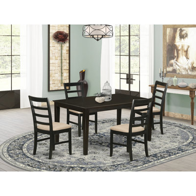 Alingtons Rubberwood Solid Wood Dining Set