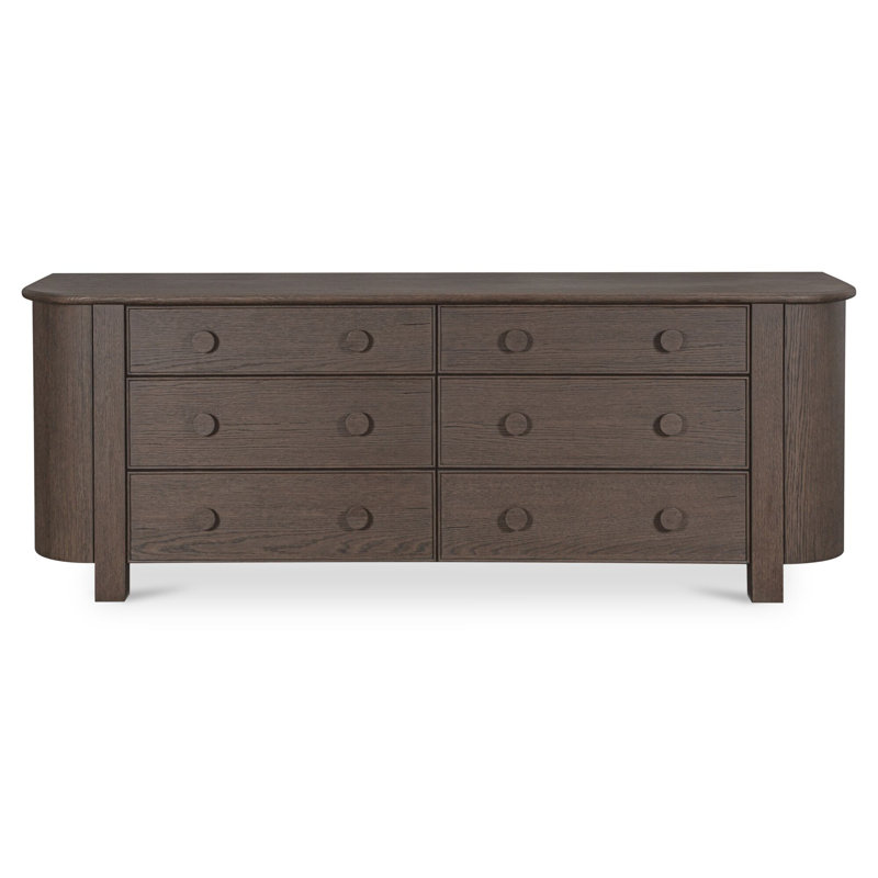 Loren 6 Drawer Dresser Dark Brown, Dark Brown