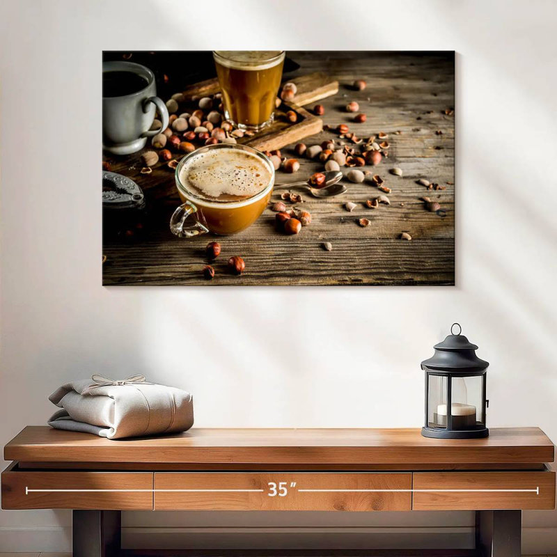 Yarlin Brewed Hazelnut Coffee, 30" H x 45" W