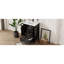 " Black Mdf & Ceramic Bathroom Vanity Vintage Freestanding With Soft-close Features