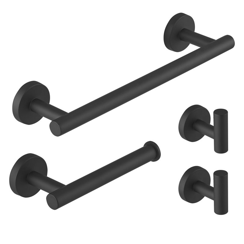 4 - Piece Bathroom Hardware Set, Brushed Nickel