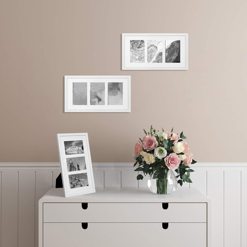 40.5x24.0x1.9cm White Gallery Wall Picture Frame - Frames Included: 1
