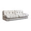 Causeuse-coussin en polyester blanc standard