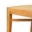 Chaise en bois d'acacia avec osier brun clair Netro