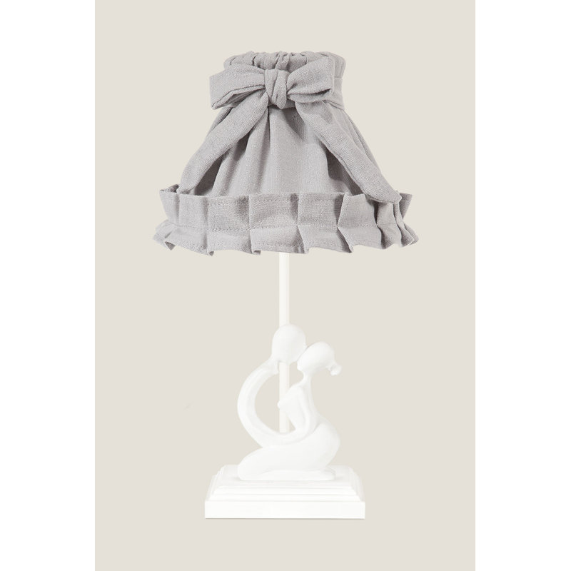 Lampe de table 16,5 po Evins, Blanc, Gris