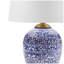 Lampe de table bleue en céramique