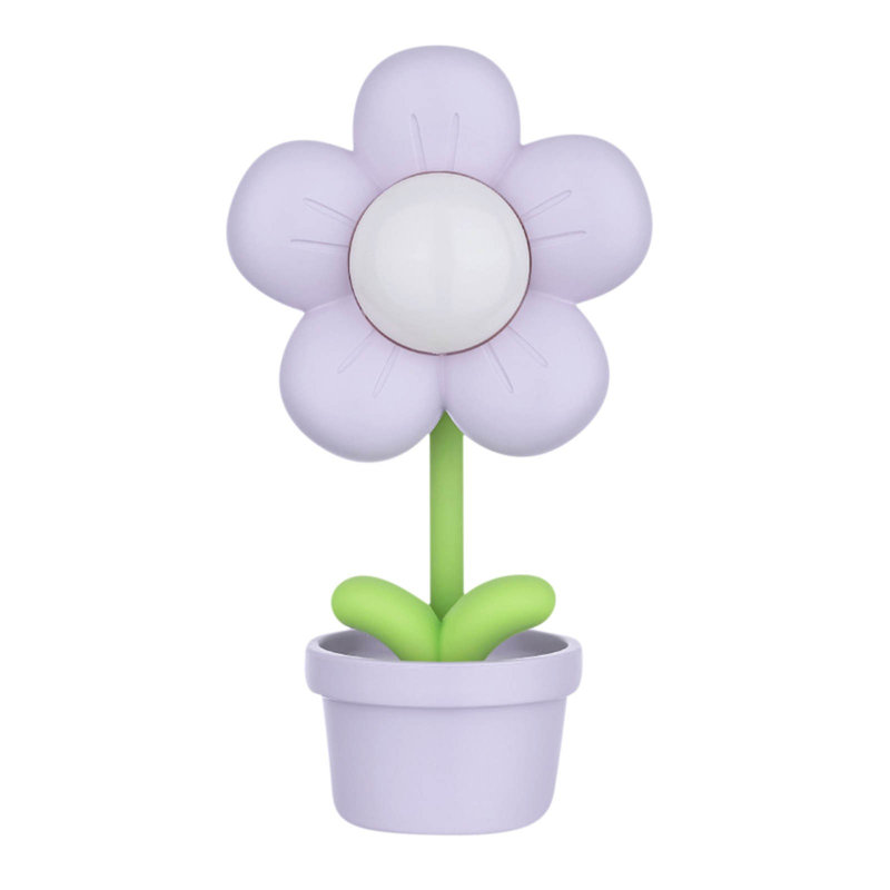 Petite lampe de table petite lampe de bureau décorative fleur, Purple