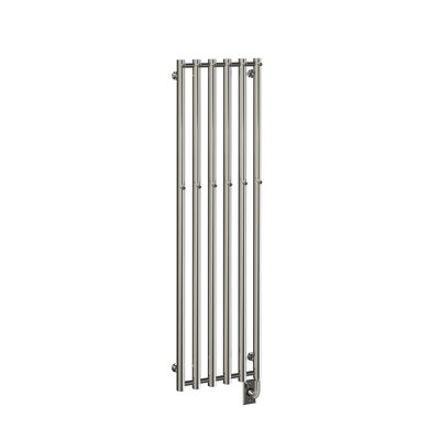 16.5"x59" Rosendal Vertical Modern Wall Mounted Electric Plug-In Towel Warmer - Polished Nickel, Fluid Filled, Sleek Vertical Design, Lifetime Warranty