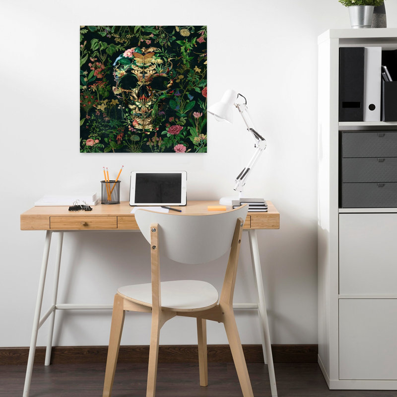 Art contemporain fleur gothique contemporain, H 18 po x l 18 po