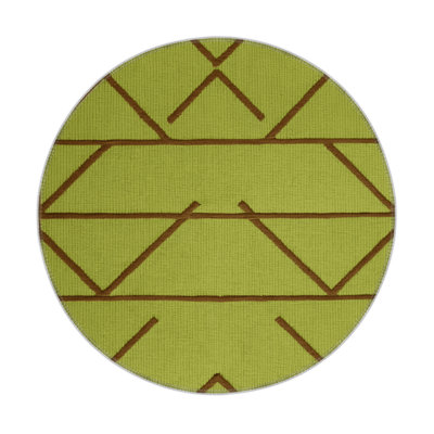 Trellis Green Indoor and Outdoor Area Rug