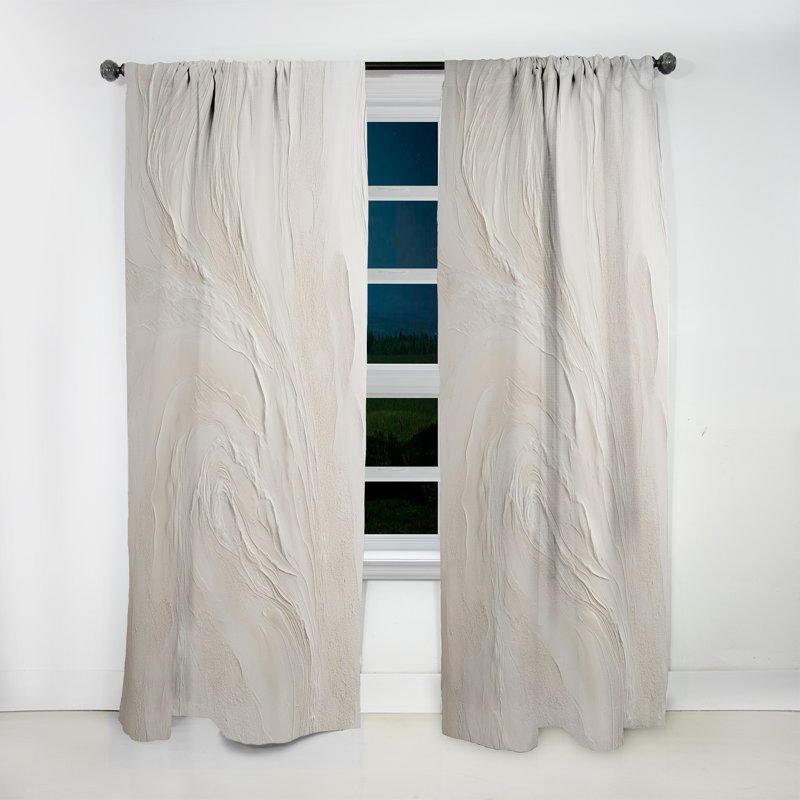 Rideau beige occultant Modern Beach, L 52 po x L 108 po