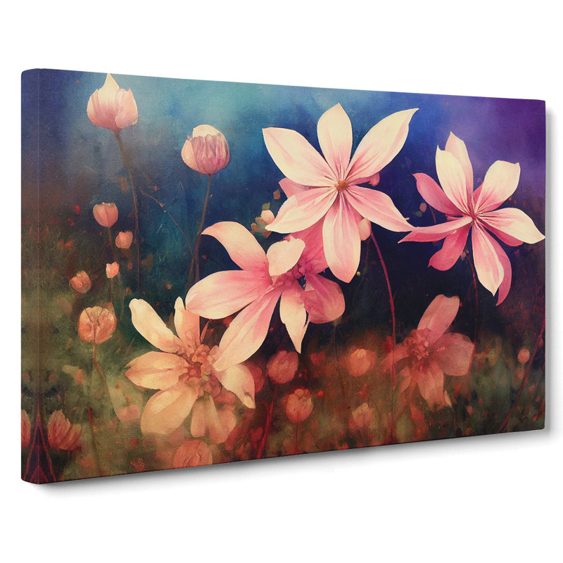 Fascinating Wild Floral - Wrapped Canvas, 35cm H x 50cm W x 3cm D