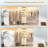 21"-96" Closet System With 3 Drawers And 3 Rods(Can Be Cut To Fit)-1254504130