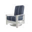 Chaise berçante pivotante cachée en polymère Leeward-98358837-98358835