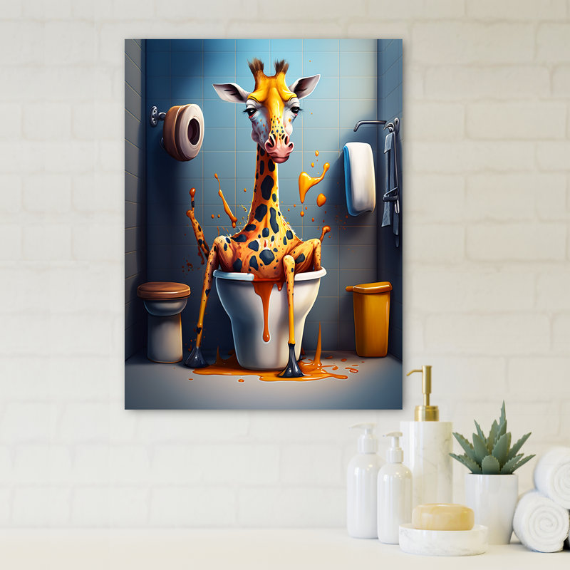 " Golden Giraffe Pushing A Mess I "