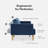 76.8'' Velvet Convertible Sofa-1695102644