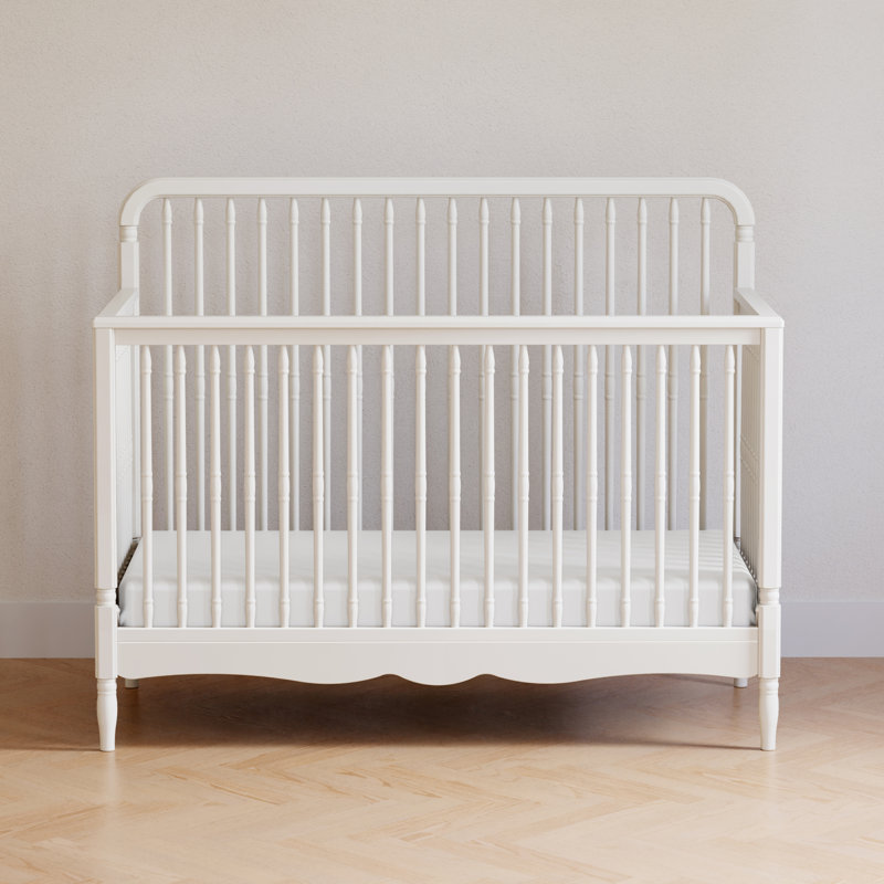 Liberty 4-in-1 Convertible Spindle Crib, Warm White