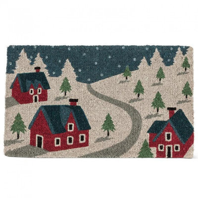 Winter Village Doormat