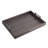 Rectangular Accent Nesting Tray Set of 3, Snake Print, Metal Handles, Black