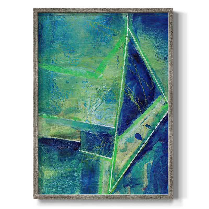 GeometricInCoolII Framed Print - Solid Wood, 30" H x 24" W