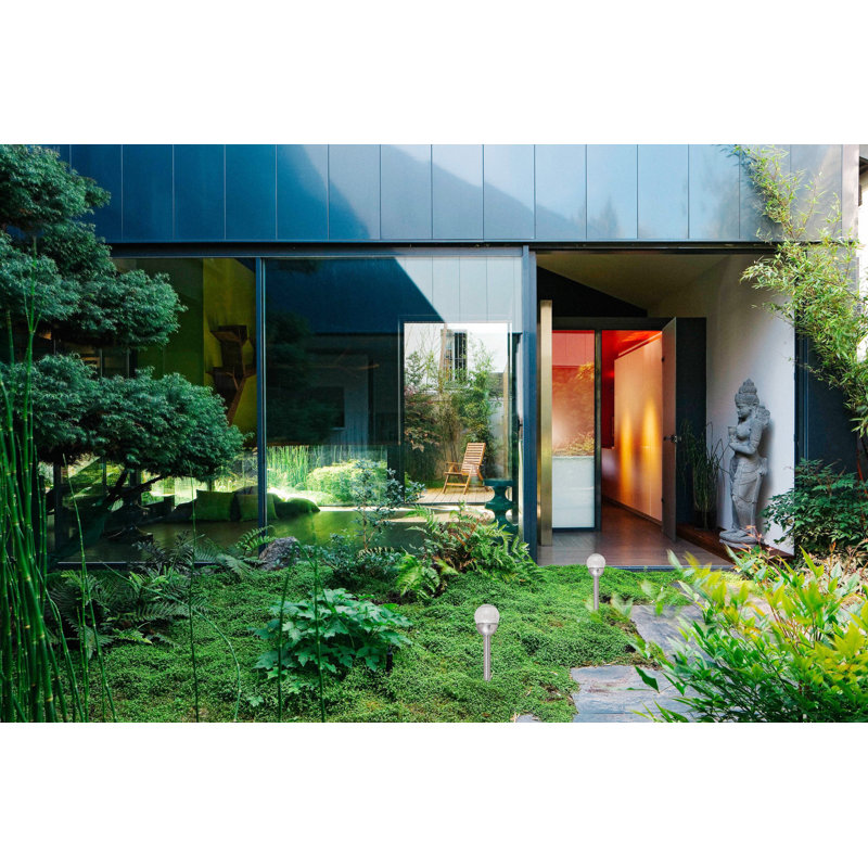 Sanjaya Low Voltage Integrated LED Glass Pathway Light Pack