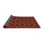Tapis décoratif géométrique rouge Rundle-852984997