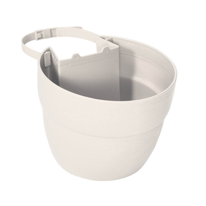 Pot à fleurs en plastique Krickel Bloomers, blanc