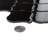 Metro Lantern Glossy Black 9-1/2" x 10-3/4" Porcelain Mosaic Floor and Wall Tile