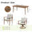 Michael 7-Piece Brown Aluminum Patio Dining Set With Rectangular Table, 2 Swivel Dining Chairs And Light Gray Cushions