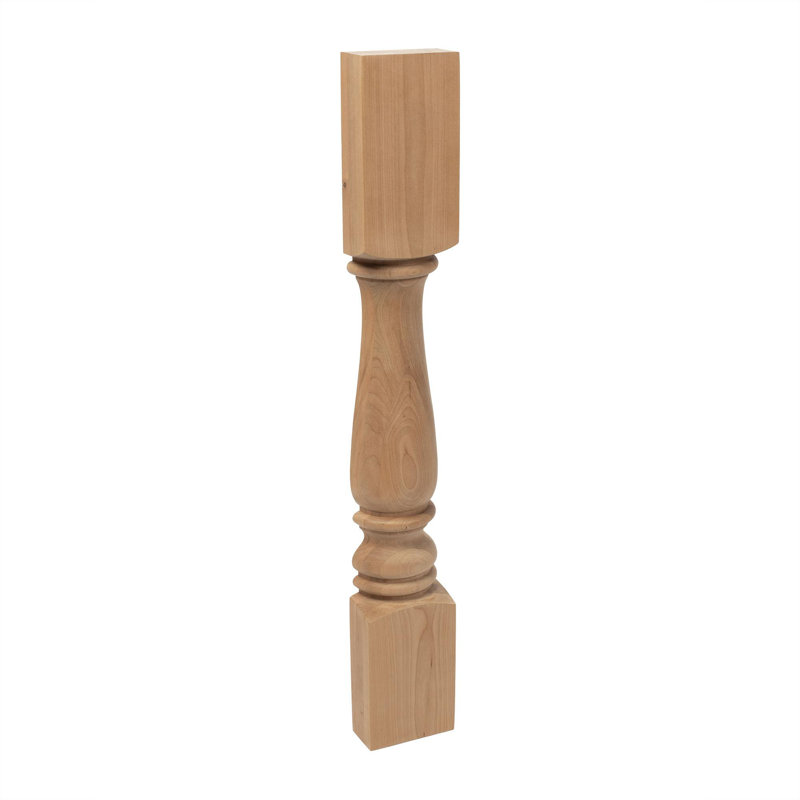 Pieds hauts et demi-ronds. 1 pièce, Cerisier, 1 Pack