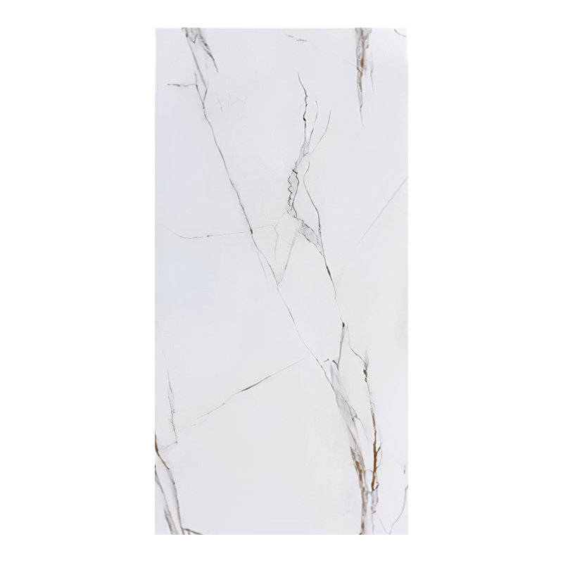 Deivids Peel and Stick Marble Wall Tile, White/Light Grey