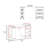 San Diego 54" Wide Two Drawer Expandable Desk  with Seven Shelves and Casters White - Dark Walnut