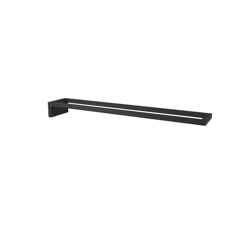 Fire 16'' 2 Wall Towel Bar, Matte Black