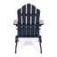 Chaise pliante en bois bleu résistant aux intempéries, l 29,71 po x P 35,5 po, H 36,55 po, créant un confort extérieur