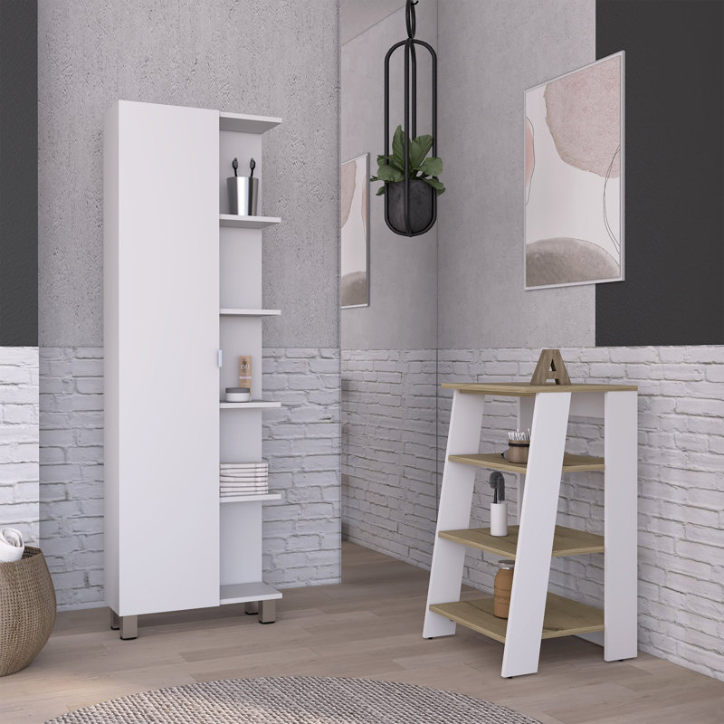 Gernard Freestanding Bathroom Storage Furniture Set