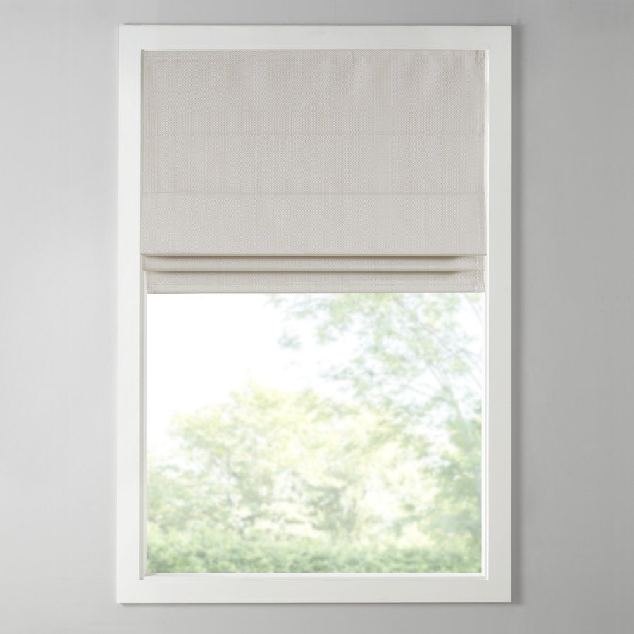 Galen Basketweave Cordless Room Darkening Roman Shade