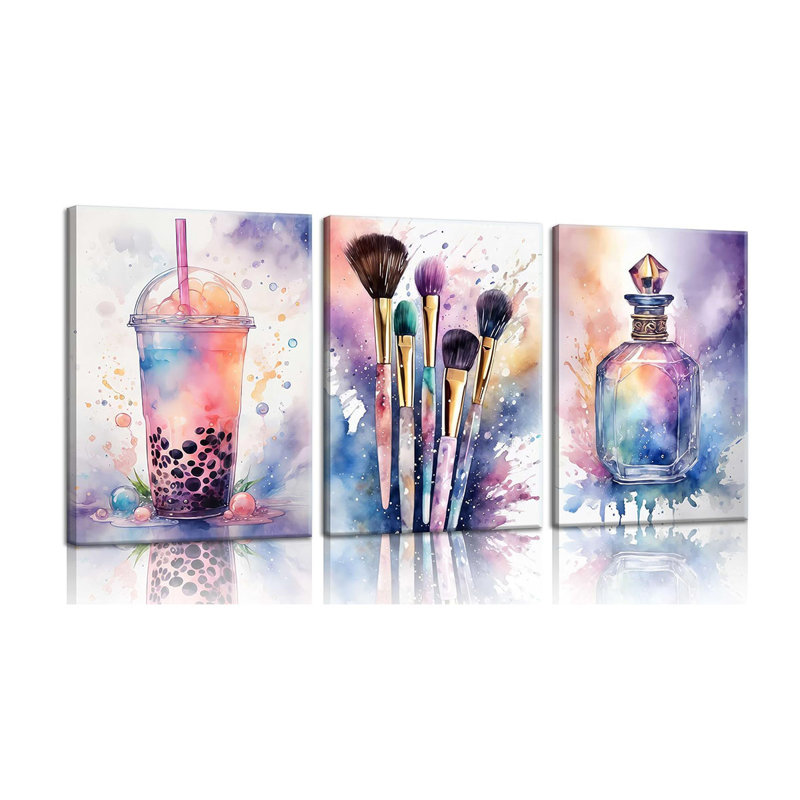 3 Piece Wrapped Canvas Print, 60cm H x 120cm W